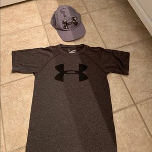 Boys Under Armour Shirt and Hat
